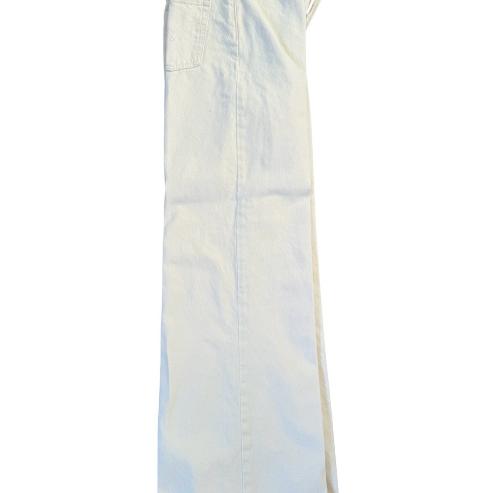 Levi’s Ribcage Wide Leg Jeans - Off White size 28 - Picture 3 of 6